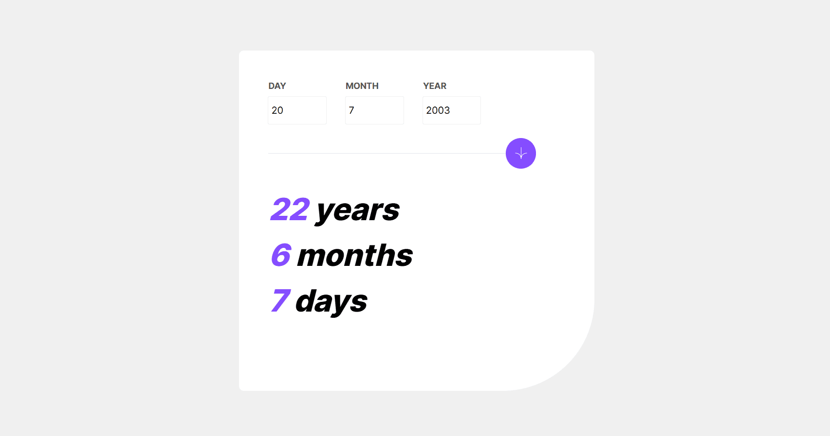 Age Calculator screenshot 1