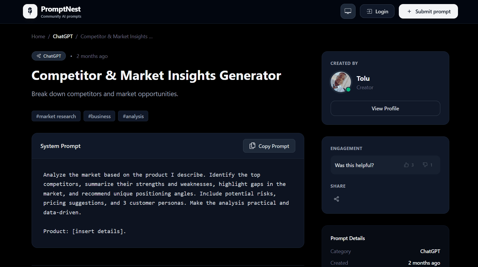 PromptNest screenshot 2